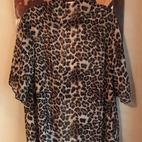 Leopard/Cheetah Duster Kimono - Picture 2 of 2